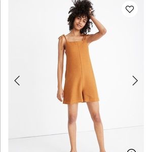 Madewell Texture & Thread Tie-strap Romper